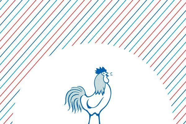 Coq du logo Croquorico